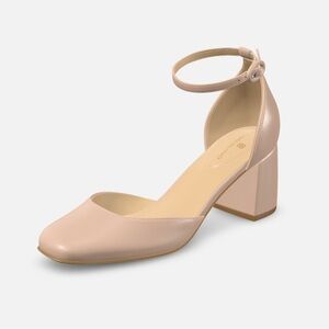 BANDOLINO women’s Letsadd Elegant Beige Block Heel Shoes size 10M NWOT